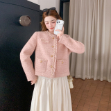【新款现货】粉色气质款小香外套B208-268002-P160K279，女装短外套，浙宝208