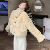 【现货】数据好！加厚两面穿皮毛一体外套B208-8057-P185K278，女装短外套，浙宝208