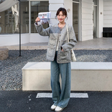 【新款】灰色小香外套B208-268006-P165K289，女装运动套装，浙宝208