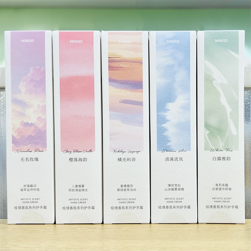 名创优品绘境香氛补水保湿护手霜