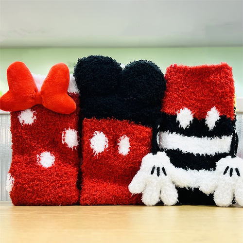 名创优品迪士尼米奇经典居家袜