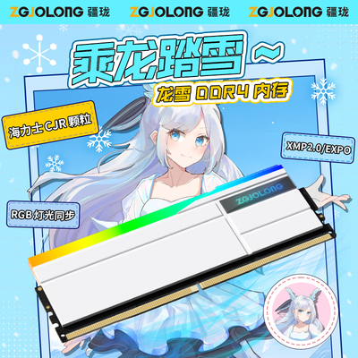 疆珑龙雪ddr4内存条16gx2海力士颗粒3200c16台式电竞内存条4400