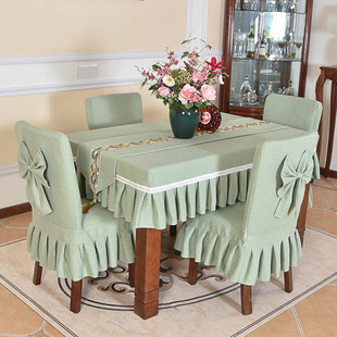 布艺加厚雪尼尔家用布艺套 2024新款 轻奢椅套餐桌高级感餐椅垫套装