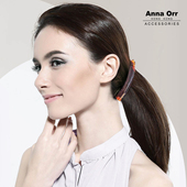 Anna Orr品牌发饰正品 极简环保树脂防水琥珀色香蕉夹竖夹马尾发夹