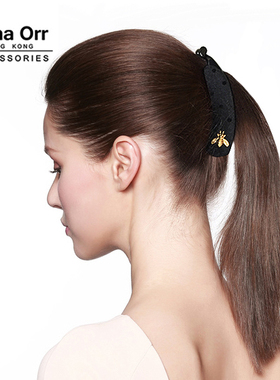 Anna Orr品牌发饰简约小蜜蜂香蕉夹竖夹马尾发夹韩国百搭气质发卡
