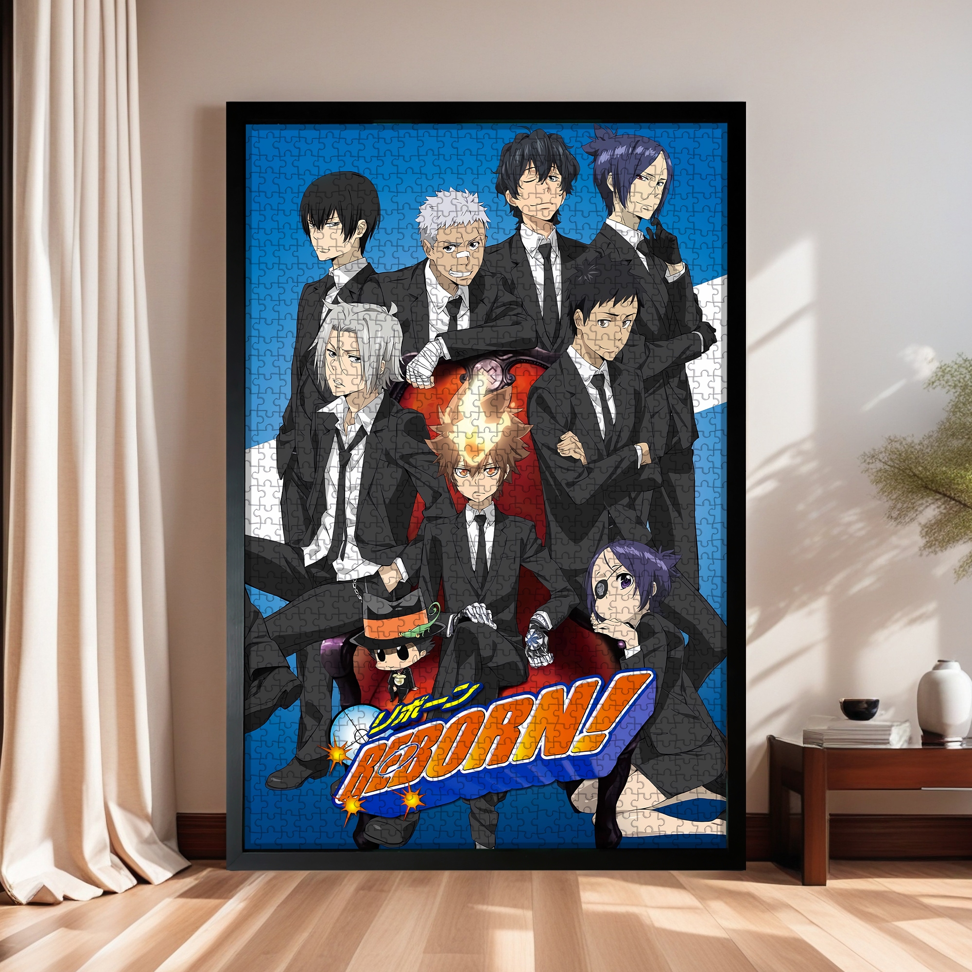 家庭教师木质拼图动漫HITMAN REBORN!周边玩具礼物1000片有框加厚