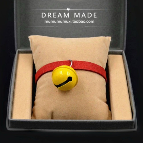 日系可爱项圈猫咪无声铃铛