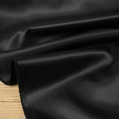 日本进口黑色斜纹光泽衬里面料 柔软舒服顺滑 上衣裤子里子面料