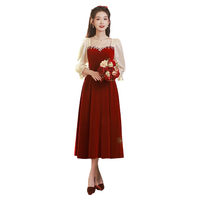回门服轻奢小众敬酒服订婚礼服