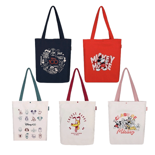 日本kokuyo国誉托特包迪士尼喜笑欢颜校园生活帆布袋联名限定帆布包立体多隔层大容量女可斜跨小众设计高级感