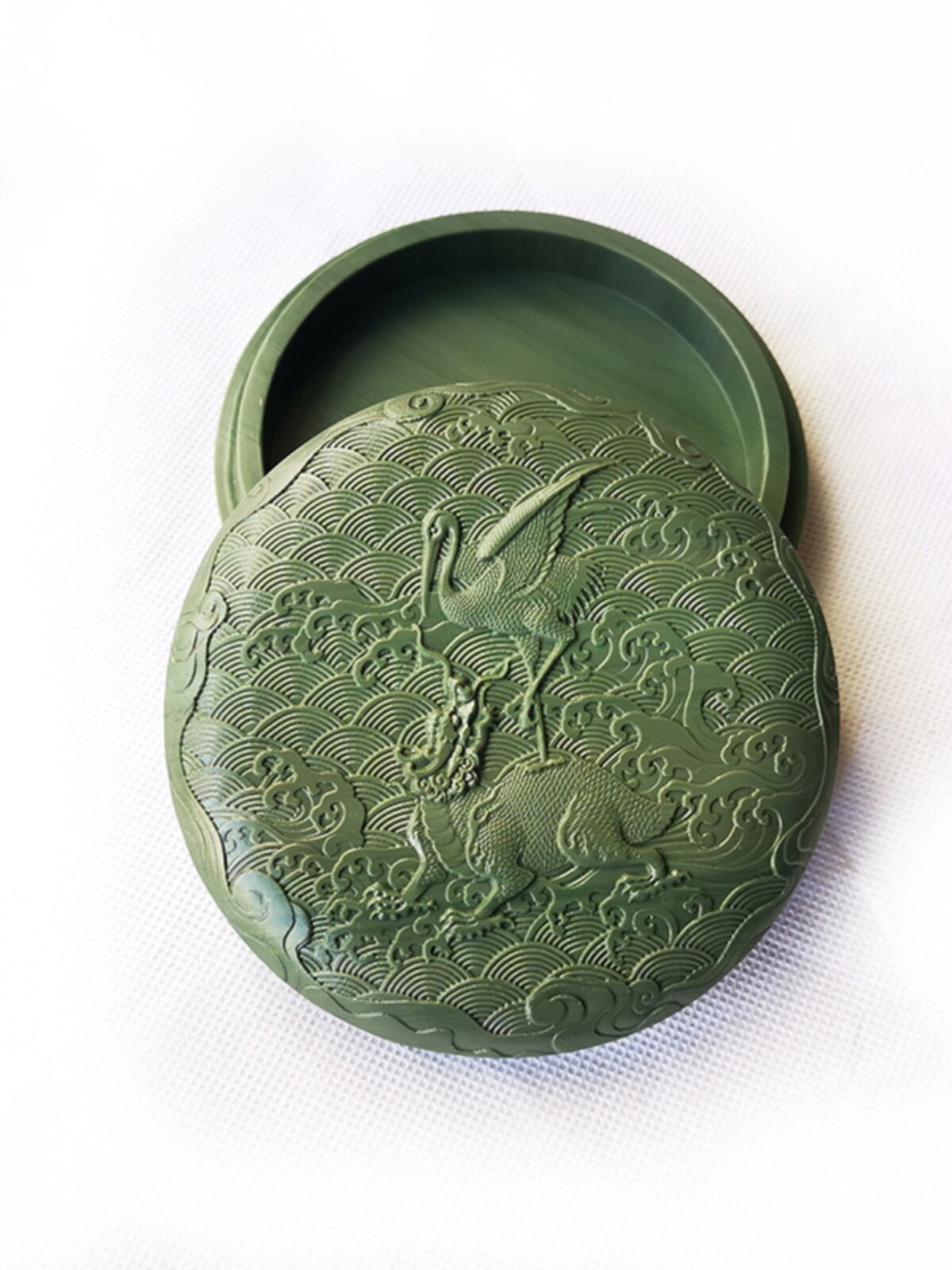 Inkstone, Sea of ​​Ink, Songhua Inkstone, Classical Patterned Dashi Box Inkstone, Authentic Old Kende Raw Stone Inkstone, Songhua Stone Inkstone