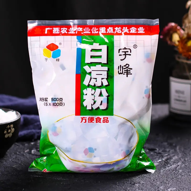 标价是2袋包邮500g(5×100)宇峰白凉粉方便食品广西农业龙头企