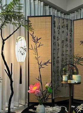 落地式中式现代落地灯装饰国风茶室氛围中国风卧室简约书房客厅