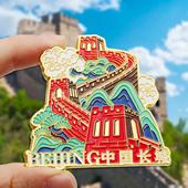 北京天安门金属冰箱贴八达岭长城磁性贴磁铁天坛文创旅游纪念礼品