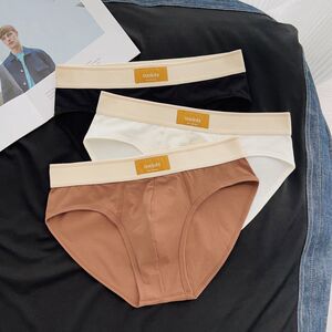 3条装男士内裤三角裤中腰棉质舒适透气时尚潮流运动四角裤头包邮