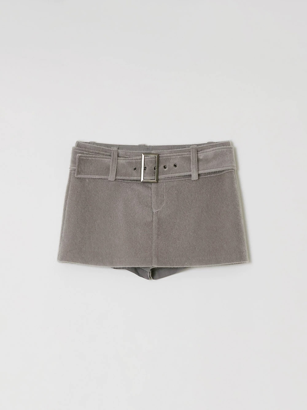 wo【高阶穿搭】韩女气质高腰a字短款修身包臀裙裤腰带半裙