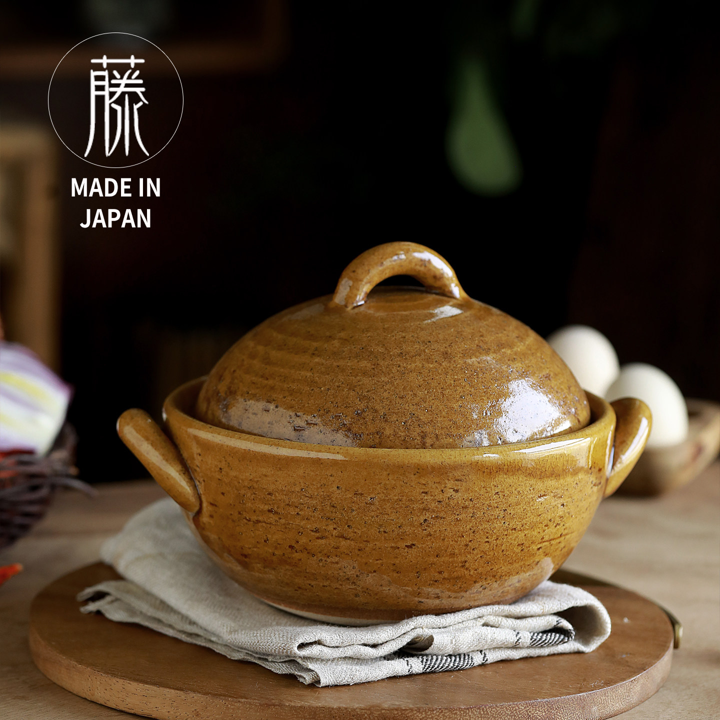 日本原装进口万古烧砂锅一人食土锅焖煲仔饭锅陶土炖锅耐烧汤锅
