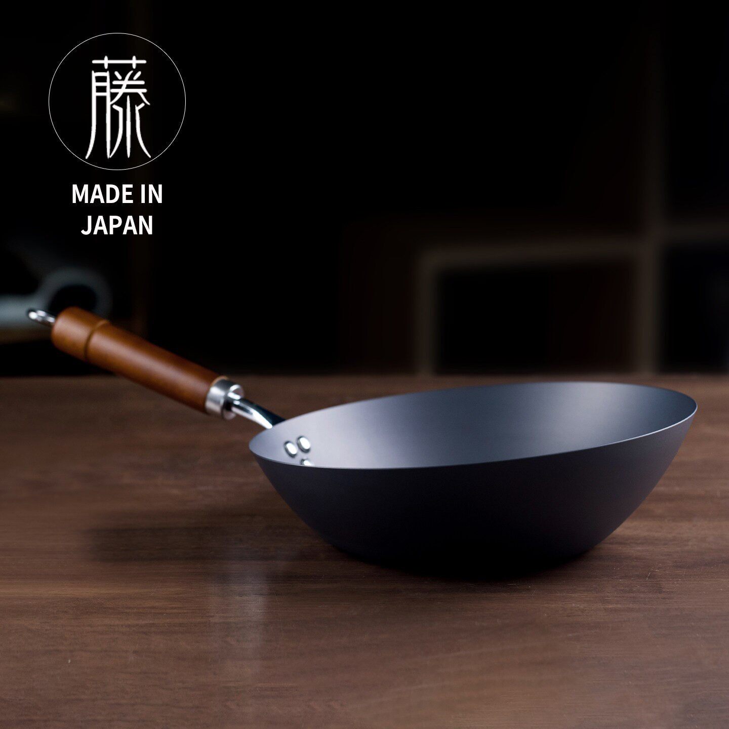 日本制原装进口炒锅窒化铁锅家用不易生锈平底锅厨房专用煎锅家用