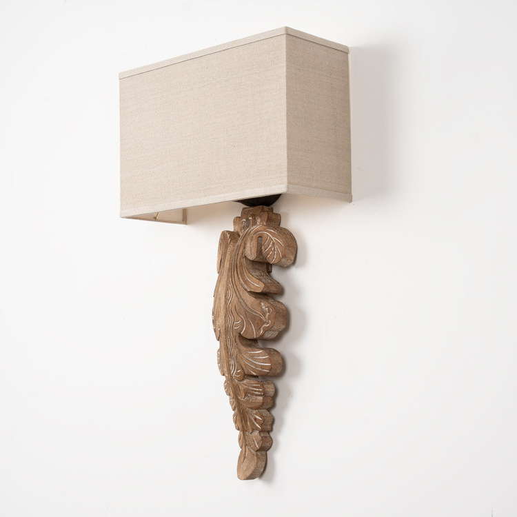 美式巴洛克莨苕叶壁灯