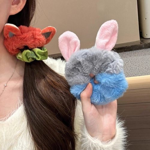 尼克朱迪疯狂动物发圈毛绒卡通