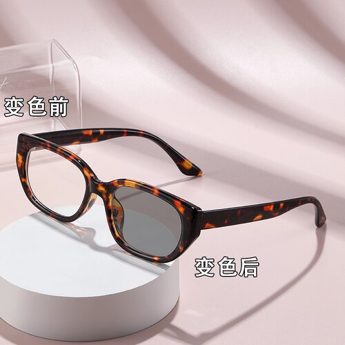 成品近视复古猫眼墨镜女可配度数
