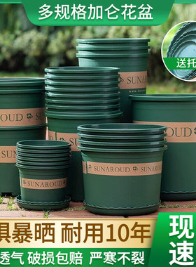 加厚塑料花盆特大号加仑盆