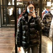 本男女短款 MENGOZAN蒙口张柏芝同款 羽绒服保暖高版 玛雅白鹅绒外套