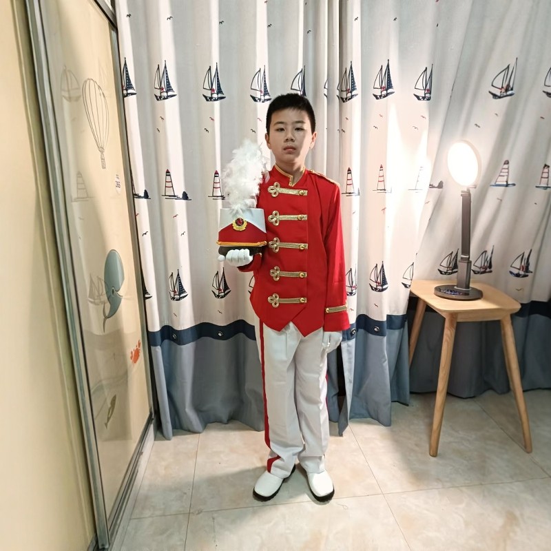 新款鼓号队服装中小学生升旗手服儿童仪仗队管乐队服少先队鼓乐服