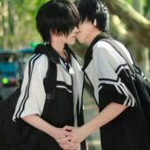 江添cos服黑白校服cos江添盛望校服三件套装 动漫cosplayT恤校园版