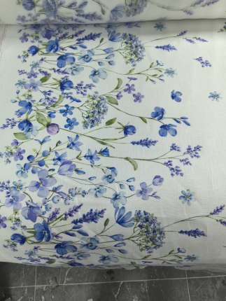 花色精梳亚麻 衬衫裙子布料