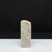 天然印石巴林石瓷白云水纹冻石印章篆刻石料25 66mm