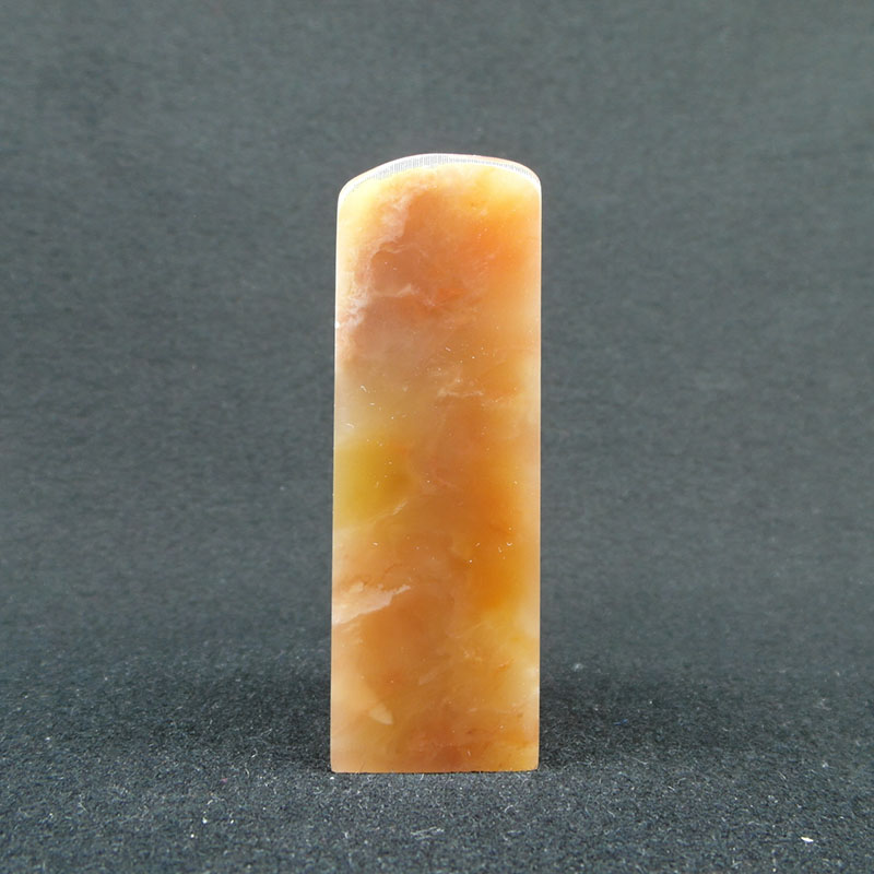 精品天然印石产地巴林石章料粉芙蓉冻石印章篆刻石料26*26*83mm