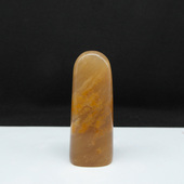 天然印石闲章料巴林石黄花俏色冻石随形印章篆刻石料20 62mm