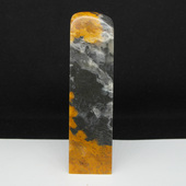 天然印石产地巴林石章料黄花俏色墨玉冻石印章篆刻石料26 100