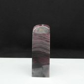 天然印石产地巴林石紫云玛瑙纹冻石印章篆刻石料20 61mm