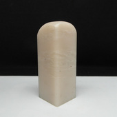 天然印石巴林石瓷白荔枝冻石印章篆刻石料