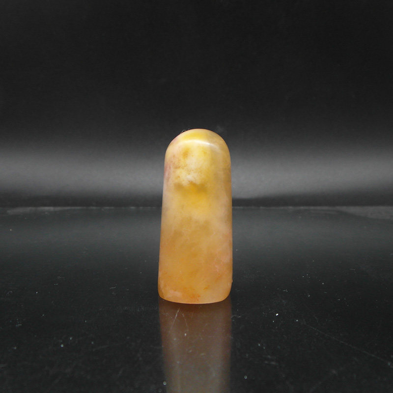印石巴林石章料彩冻石随形闲章篆刻优质石料15*12*33mm
