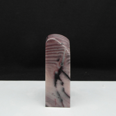 天然印石巴林石紫云冻石印章篆刻石料20*20*60mm