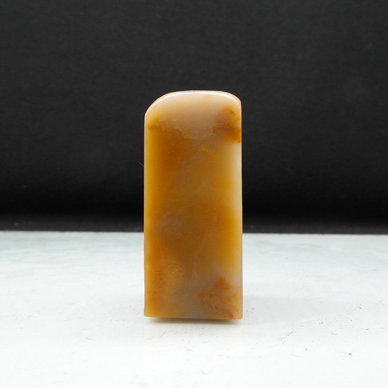 天然印石巴林石金银冻石印章篆刻石料20*20*48mm