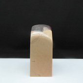 天然印石产地巴林石黄泥俏色紫硒冻石印章篆刻石料25 63mm