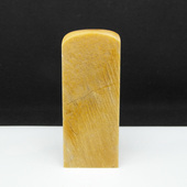 天然印石产地巴林石章料黄木纹冻石印章篆刻石料