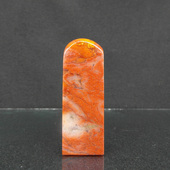 天然印石产地巴林石章料白玉红冻石印章篆刻石料22 64mm