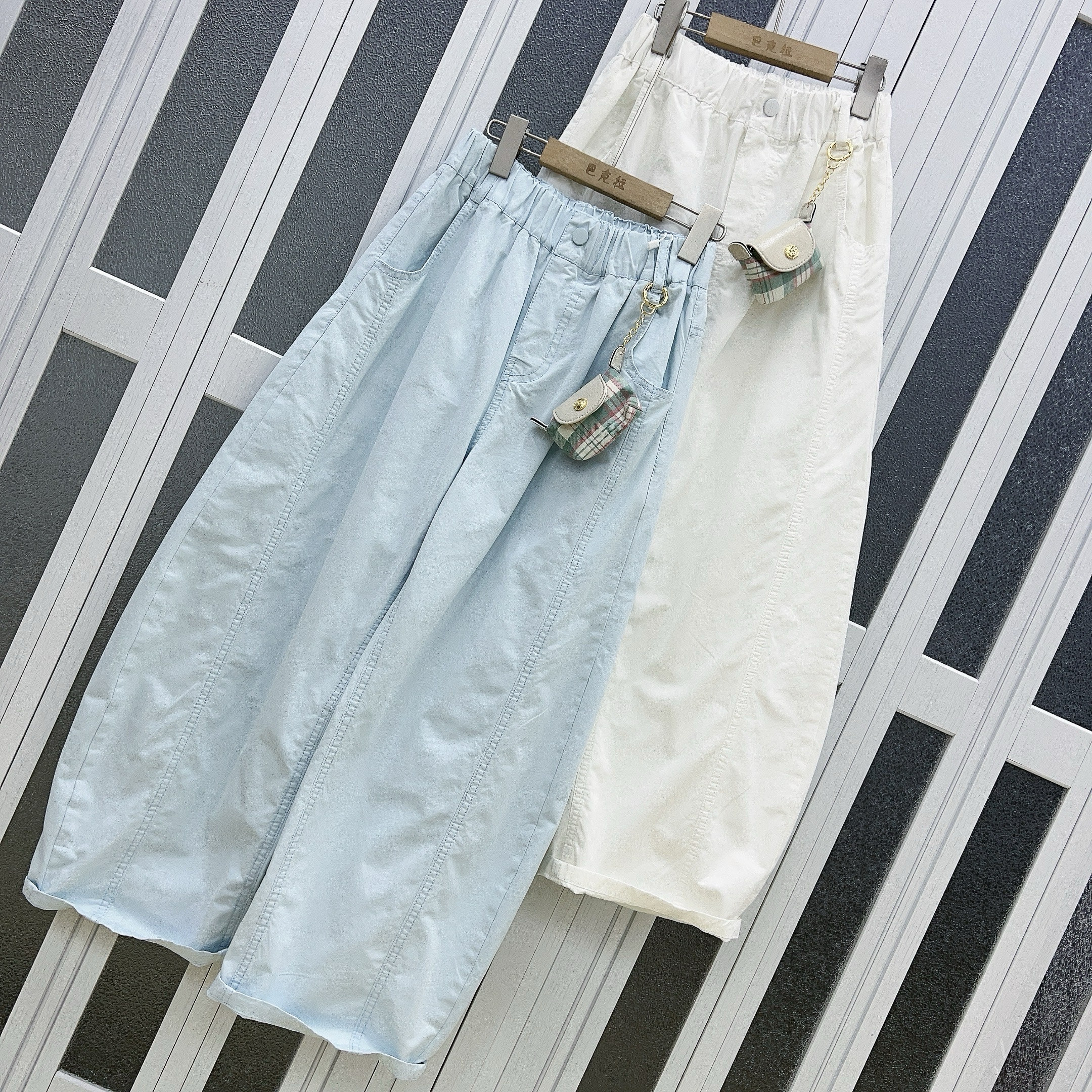 中大童女童裤子2026年春季新款休闲百搭显瘦弯刀裤5099款不含配饰