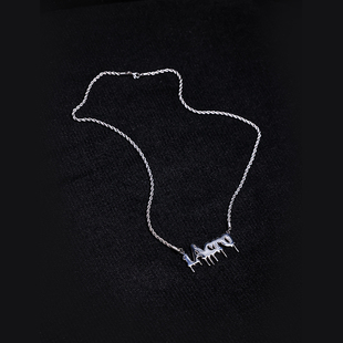 男女嘻哈潮流麻花链银色不掉色3MM钛钢欧美街头链子 iAcro