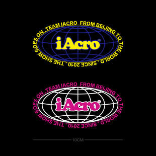 iAcro数码 改装 车个性 贴纸 直喷漆质感双色精细转印贴