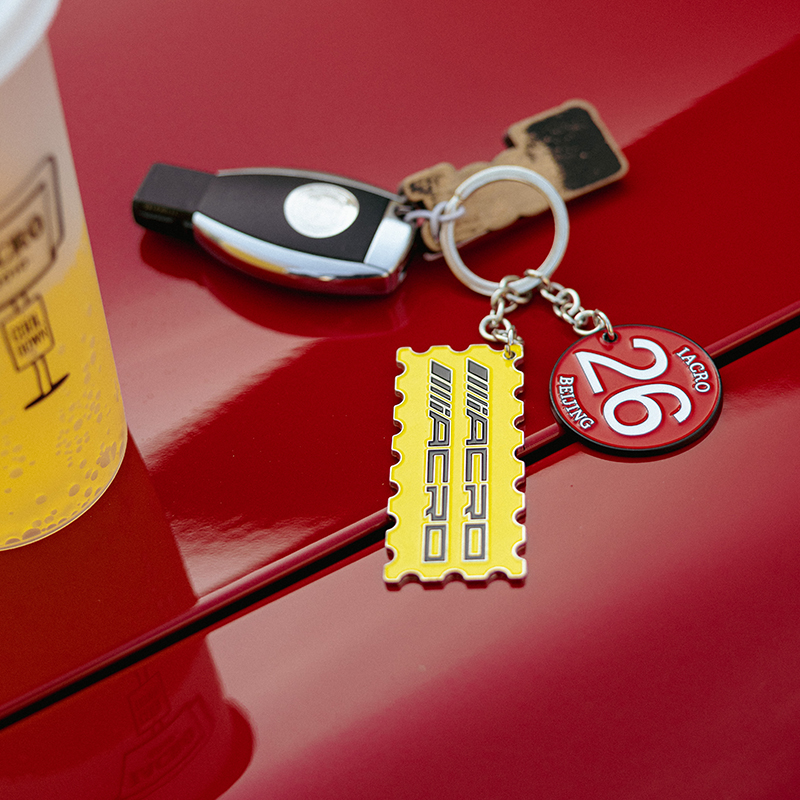 iAcro 22SW 赛车主题“REDPIG”金属烤漆钥匙链 改装车潮流配饰