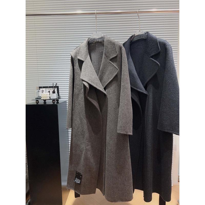 2025新款设计感赫本风围巾领大衣女冬季老钱风高级感宽松