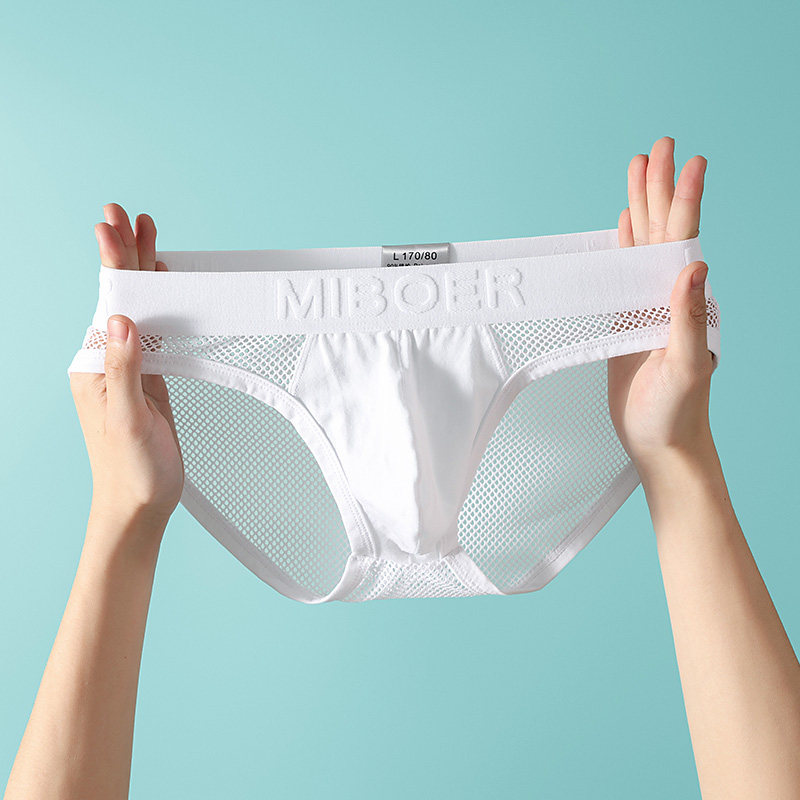 性感男士三角裤高弹网布经典黑白舒适运动低腰健身透气内裤男外贸,女士内衣/男士内衣/家居服,男三角内裤,淘宝优惠券,粉丝福利购,淘宝优惠卷