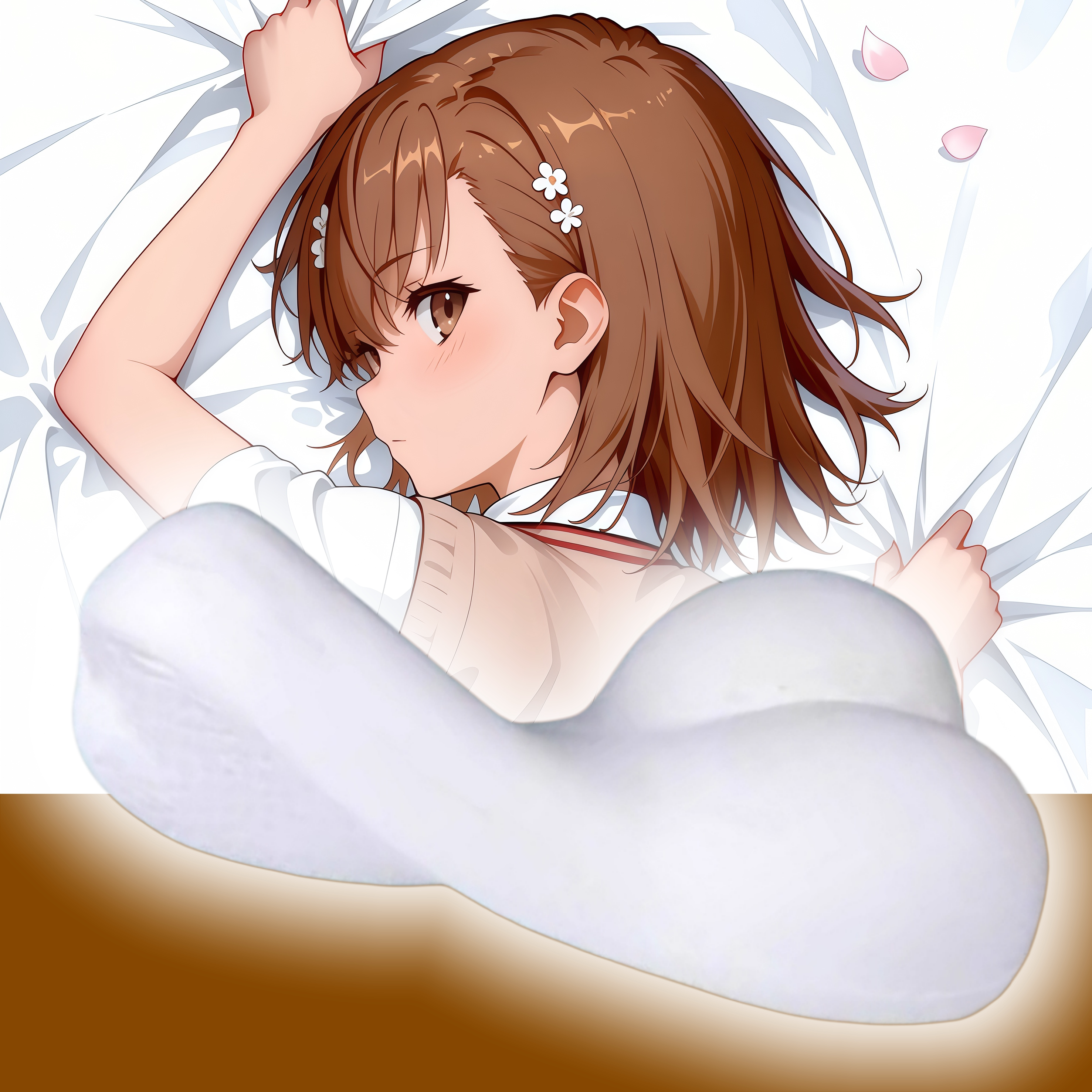 原创-半身抱枕定制小靠枕头人形异形某科学的超电磁炮姐御坂美琴图片