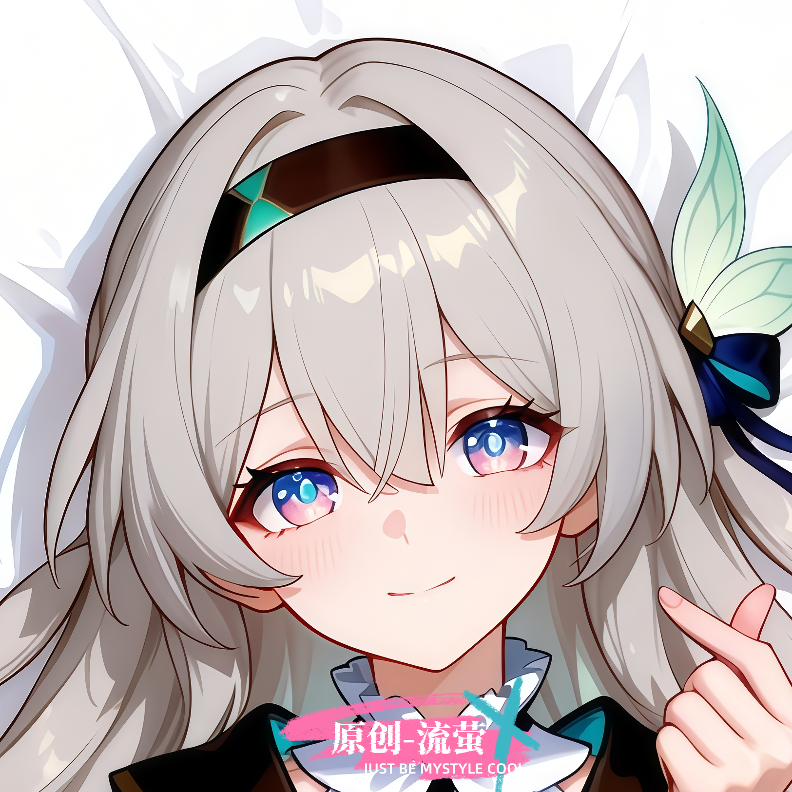 原创-动漫等身抱枕芯套分腿人形定制二次元枕头崩坏星穹铁道 流萤图片